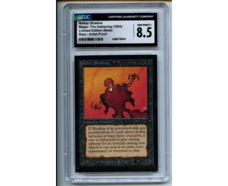 This lot features an artist proof Nether Shadow from Limited Edition Beta. This item comes from the collection of former Wiza