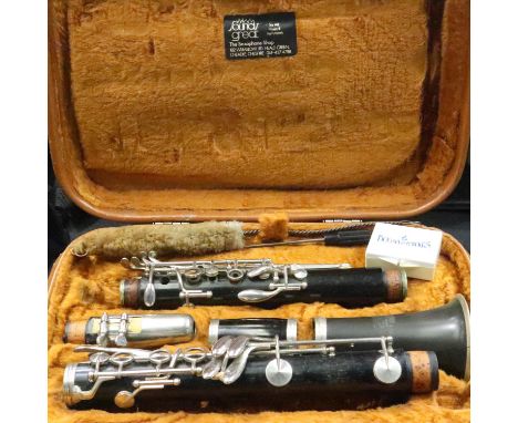 Cased Boosey &amp; Hawkes Lafleur clarinet. Not available for in-house P&amp;P 
