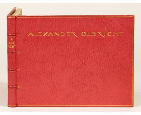 Alexander Olbricht. Dreissig Radierungen. Weimar, Reiher 1923. 30 Radierungen und eine Titelvignette, alle koloriert und sign