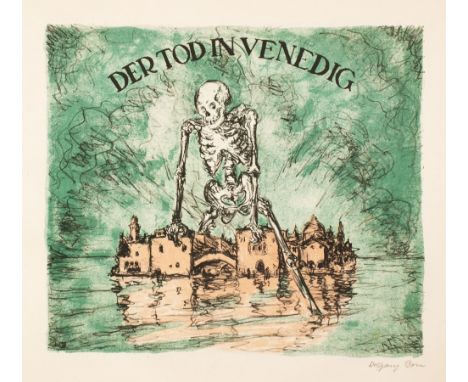 Thomas Mann - Wolfgang Born. Der Tod in Venedig. Neun farbige Lithographien zu Thomas Manns Novelle. Mit einem Brief des Dich