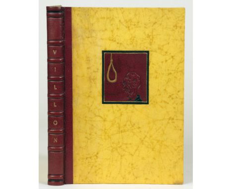 Einbände - Roter Halblederband mit intarsierter Deckelvignette, monogrammiert »HK« (Heinz Klein, Gelsenkirchen). - Inhalt: Di
