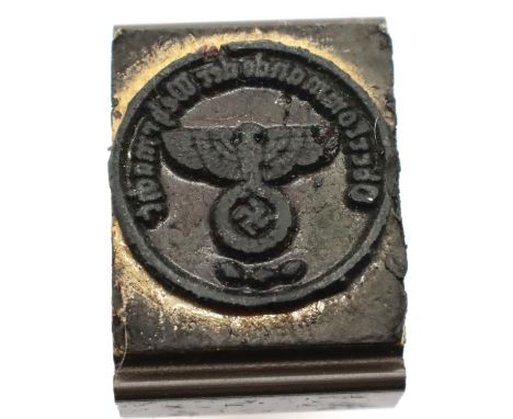 German Third Reich period rubber stamp. P&amp;P Group 1 (£14+VAT for the first lot and £1+VAT for subsequent lots) 