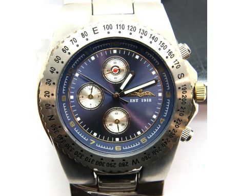 A new RAF gents wristwatch, D: 30 mm. Group 1 (£14+VAT for the first lot and £1+VAT for subsequent lots) 