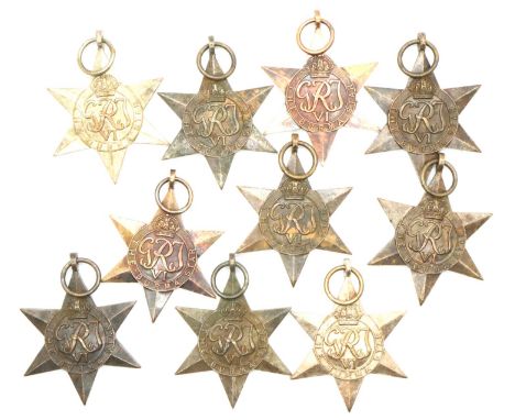 Ten British WWII Burma Stars. P&amp;P Group 2 (£18+VAT for the first lot and £3+VAT for subsequent lots) 