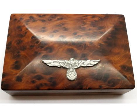 German trinket box with Third Reich eagle affixed. P&amp;P Group 1 (£14+VAT for the first lot and £1+VAT for subsequent lots)