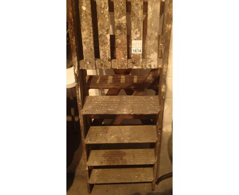 A large set of vintage decorators ladders and a smaller set of vintage ladders. Not available for in-house P&amp;P, contact P