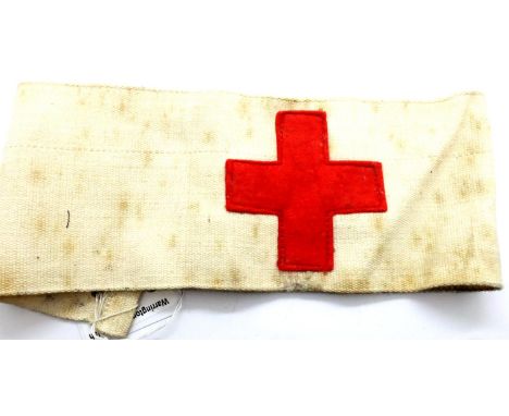 1943 dated German medics armband. P&amp;P Group 1 (£14+VAT for the first lot and £1+VAT for subsequent lots) 