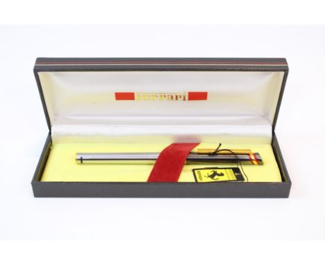 1980’s Ferrari Formula fountain pen set, manufactured in period by Cartier, and presented in very good condition in the origi