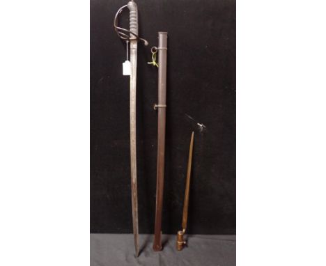 A 1821 PATTERN LIGHT CAVALRY SWORDpossibly of the Warwickshire Yeomanry Cavalry, with presentation inscription to 'QUARTERMAS