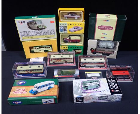 TWO BOXED 'VANGUARDS' DIECAST 1:43 SCALE MODELS'Morris Commercial Van' and 'Vauxhall PA Cresta' with a collection of boxed Co