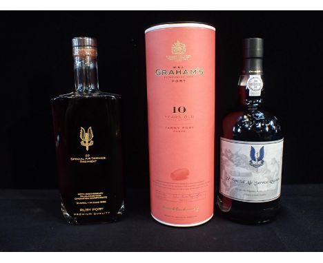 22 SPECIAL AIR SERVICE REGIMENT: A BOTTLE OF RUBY PORT40th anniversary Falklands War Operation Corporate 70cl by Pilgrim Spri