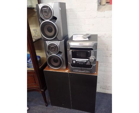 A PAIR OF BANG &amp; OLUFSEN BEOVOX 3800 SPEAKERS and a Sony MHC-BX3 mini Hi-Fi component system (not tested)