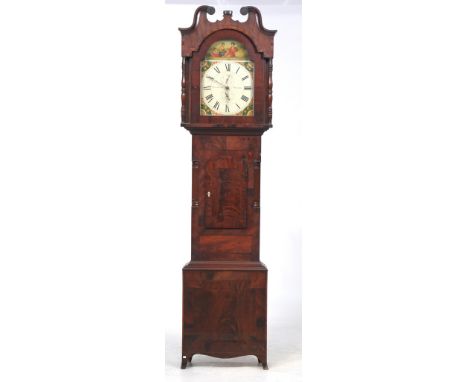 An early 19th Century inlaid mahogany longcase clock
With a 36cm arched dial signed Barraclough Thornton with subsidiary seco