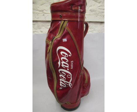 Vintage American golf club bag, with Coca Cola advertisingMakers name is Titleist.No carry strap or rain cover 