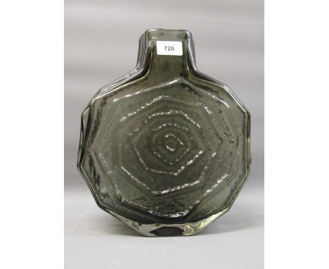 Whitefriars banjo vase in Willow, 12.25ins highIn good condition 