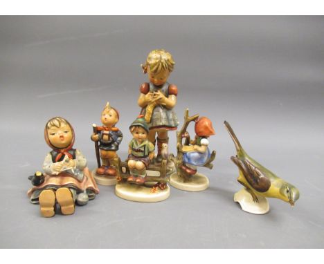 Group of six Hummel figures of children 