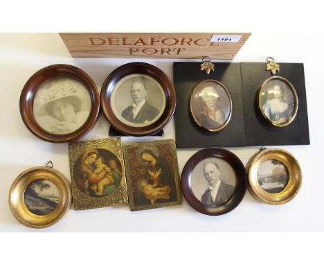 Group of various reproduction portrait miniatures 
