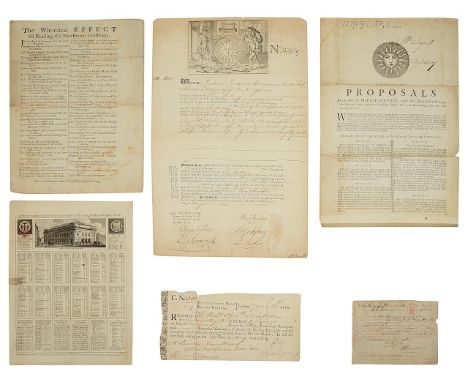 Broadsides and ephemera. 18th century and laterto include The Whimsical effect of Reading the Newspaper Crossways c.1800 prin