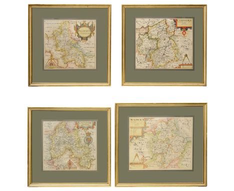 Four County Maps from Camden's Britanniacomprising Saxton (Christopher) and Hole (William): Oxfordshire. Oxoniensis Comitatus