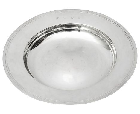 An Elizabeth II large silver Armada dishLondon, 1964, Reid &amp; Sons Ltdof typical design with feature hallmarks and planish