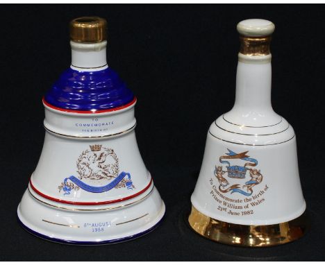Wines and Spirits - a Bell's Scotch Whisky decanter, to commemorate the birth of Princess Beatrice, 1988, 75cl, sealed with c
