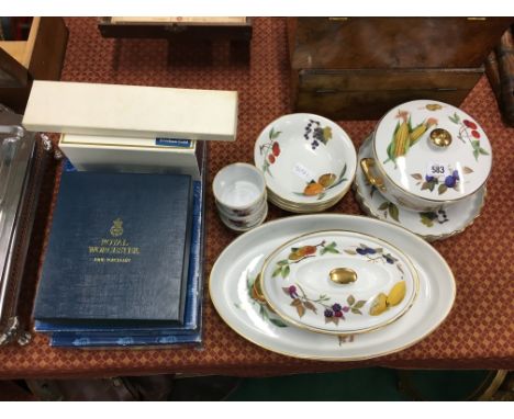 A collection of various Royal Worcester Evesham china Oven-To-Tableware.
