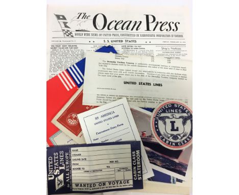 A small quantity of various shipping related ephemera.
(R)