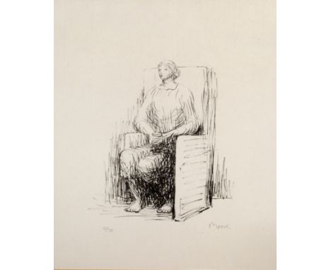 Henry Moore (1898-1986) Seated Woman in Armchair, 1973 10/75, signed and numbered in pencil (in the margin) lithograph 30 x 2