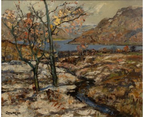James Kay (1858-1942) Loch Long - Autumn signed (lower left) oil on board 49 x 59cm. Provenance: T&amp; R Annan &amp; Sons Lt