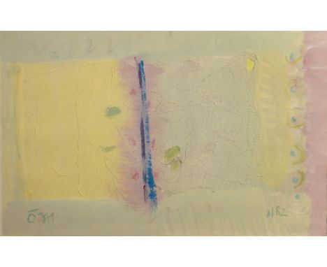 Tony O'Malley (1913-2003) Morning Light, Bahamas Series No.6, 1982 signed and dated (lower), titled (to reverse) mixed media 