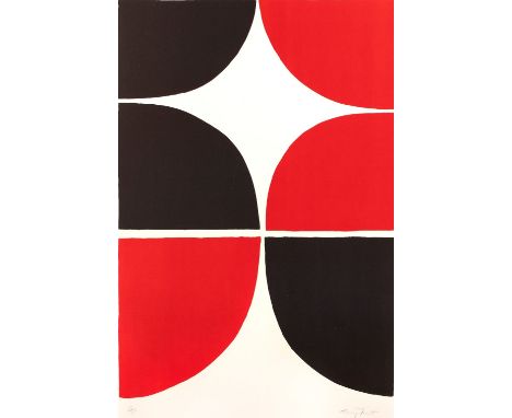 Terry Frost (1915-2003) Red and Black Solid II, 1967 23/75, signed and numbered in pencil (in the margin) lithograph 78 x 58.
