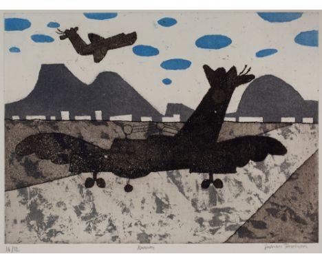 Julian Trevelyan (1910-1988) Runway, 1973 16/52, signed, titled, and numbered in pencil (in the margin) etching and aquatint 