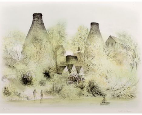 David Gentleman (b.1930) Coalport Ovens, 1971 178/240, signed and numbered in pencil (in the margin) lithograph 55 x 67cm. Pr
