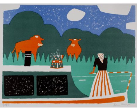 Julian Trevelyan (1910-1988) Canal Holiday, 1975 35/100, signed and numbered in pencil (in the margin) lithograph 51 x 71cm, 