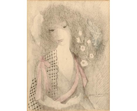 Marie Laurencin (1883-1956) Portrait of a Girl, 1923 325/500, signed and numbered in pencil lithograph 26 x 19.5cm.