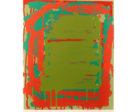 John Hoyland (1934-2011) Untitled, 1974 31/50, signed, dated, and numbered in pencil (in the margin) lithograph 85 x 64cm, un