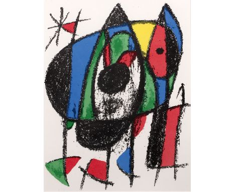 Joan Miro (1893-1983) Untitled, from the lithograph portfolio 2, no.5, 1975 published by Weber Genf lithograph 31 x 24cm.