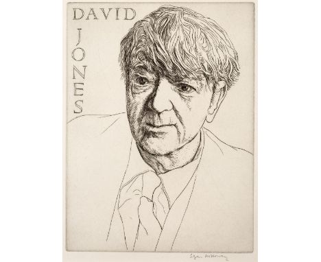 Edgar Holloway (1914-2008) David Jones, 1979 7/50, signed in pencil (in the margin) etching 35 x 26cm, unframed.