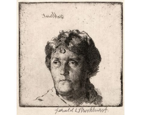 Gerald Leslie Brockhurst (1890-1978) The Artist's Mother, 1920 signed in pencil (in the margin) etching 11 x 10cm.