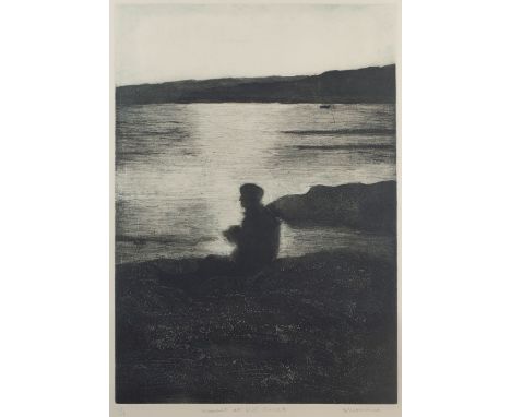 John Emanuel (b.1930) Moment at Pill Creek 6/25, signed, titled, and numbered in pencil (in the margin) etching 74 x 55cm.