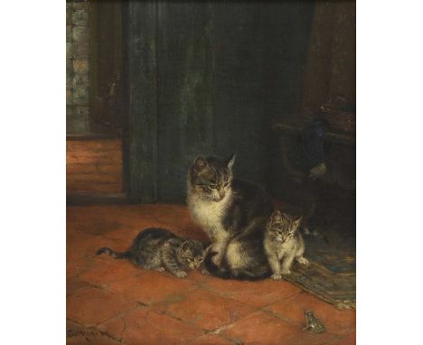 Carl Emil Mücke (German, 1847-1923) An unexpected visitorsigned 'Carl Mücke D...' l.l., oil on canvas31 x 26.5cmCondition Rep