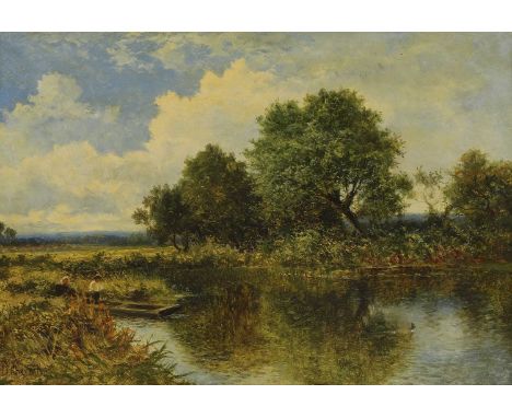 Daniel Sherrin (1868-1940) A river landscapesigned 'D Sherrin' l.l., oil on canvas 52 x 76cmCondition ReportOverall: 71 x 94c