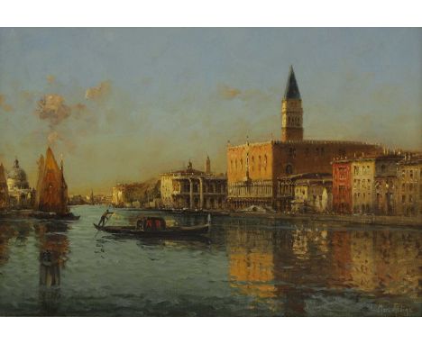 ▲ Antoine Bouvard (French, 1875-1957) The Grand Canal, Venice, looking towards the Piazzetta and the Doge's Palacesigned 'Mar