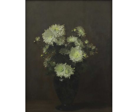 Alfred Frederick William Hayward (1856-1939) Chrysanthemumssigned 'A F W Hayward' l.r., dated '1935' on a label verso, oil on