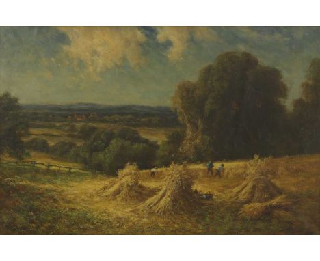 Percy Leslie Lara (1870-1951) Harvestingsigned 'P. Leslie. Lara' l.r., oil on canvas61 x 92cmCondition ReportOverall: 86 x 11