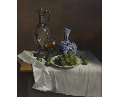 ▲ Willem Dolphyn (Belgian, 1935-2016) 'Days Gone By'signed, inscribed and dated 'W Dolphyn 2006 Excudit' l.l., oil on board70