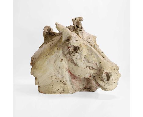 ▲ Maurice Blik (Dutch-British, b.1939) Head of a horseplaster47cm wide27cm deep38cm highPossibly the artist's plaster cast fo