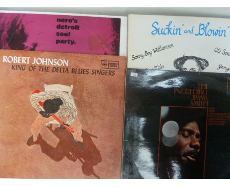Mainly Blues Vinyl LP Records, Some Jazz - Robert Johnson - King of the Delta Blues; Jimmy Smith; Jimmy McGriff; Sonny Terry 