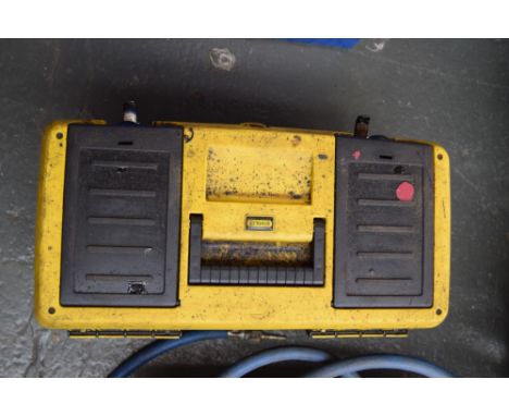 A Stanley tool box containing various spanners and wrenches etc.