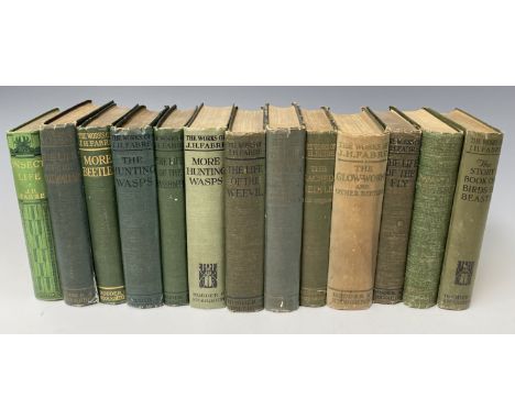 J. H. FABRE. 'The Works of.....' Thirteen works, all in original green cloth, all early 20th century, Hodder &amp; Stoughton,